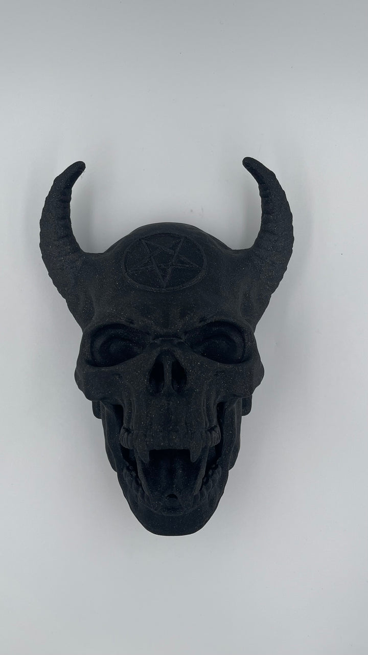 Diablo Demon Skull Wall Hang Prop - Gothic Home Decor Wall Display Piece