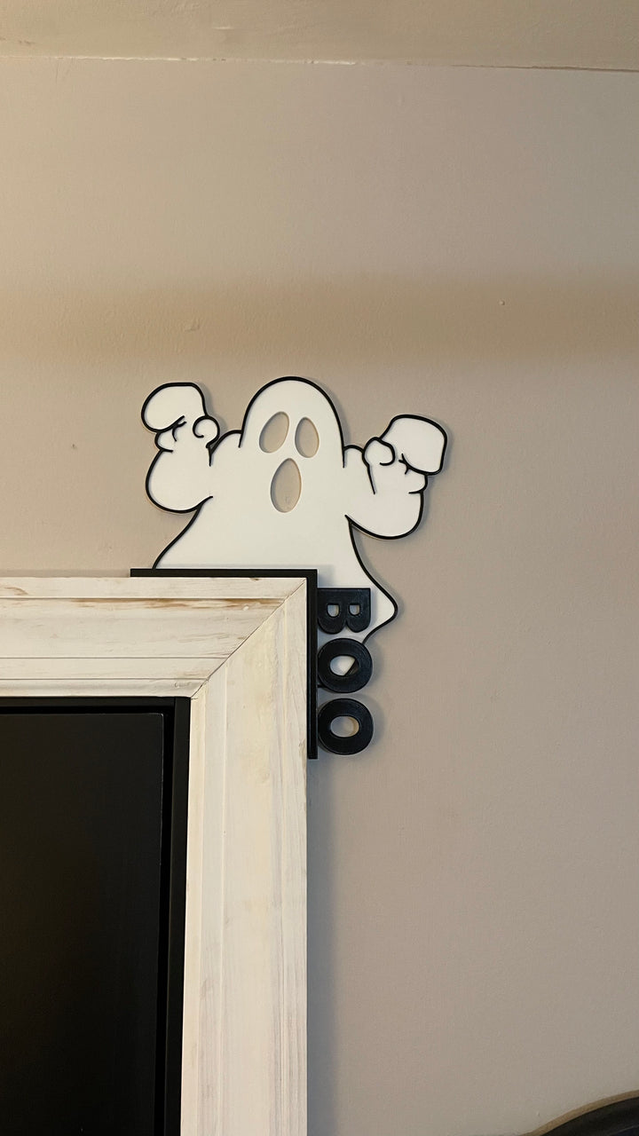 Boo Ghost Halloween Door