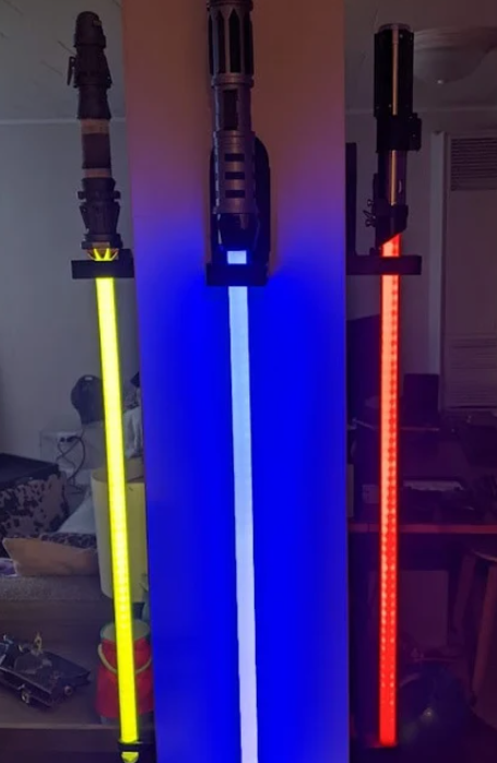 Star Wars Lightsaber Wall Mount Darkteck 3d