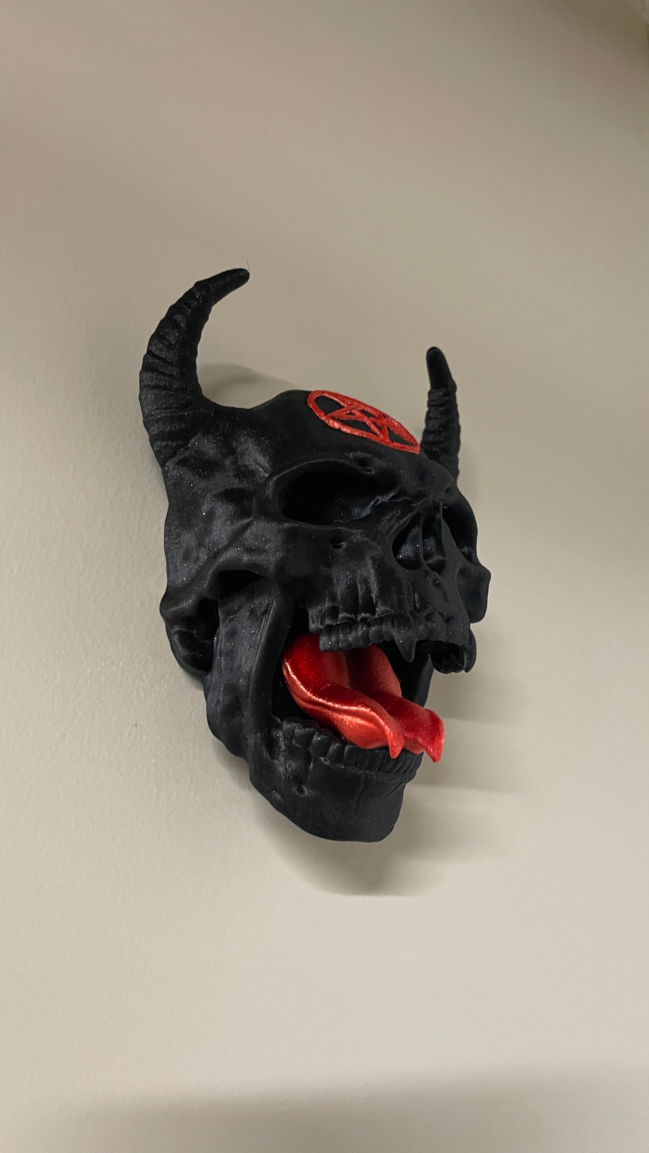 Diablo Demon Skull Wall Hang Prop - Gothic Home Decor Wall Display Piece