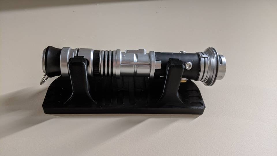 Horizontal Lightsaber Hilt Wall Mount