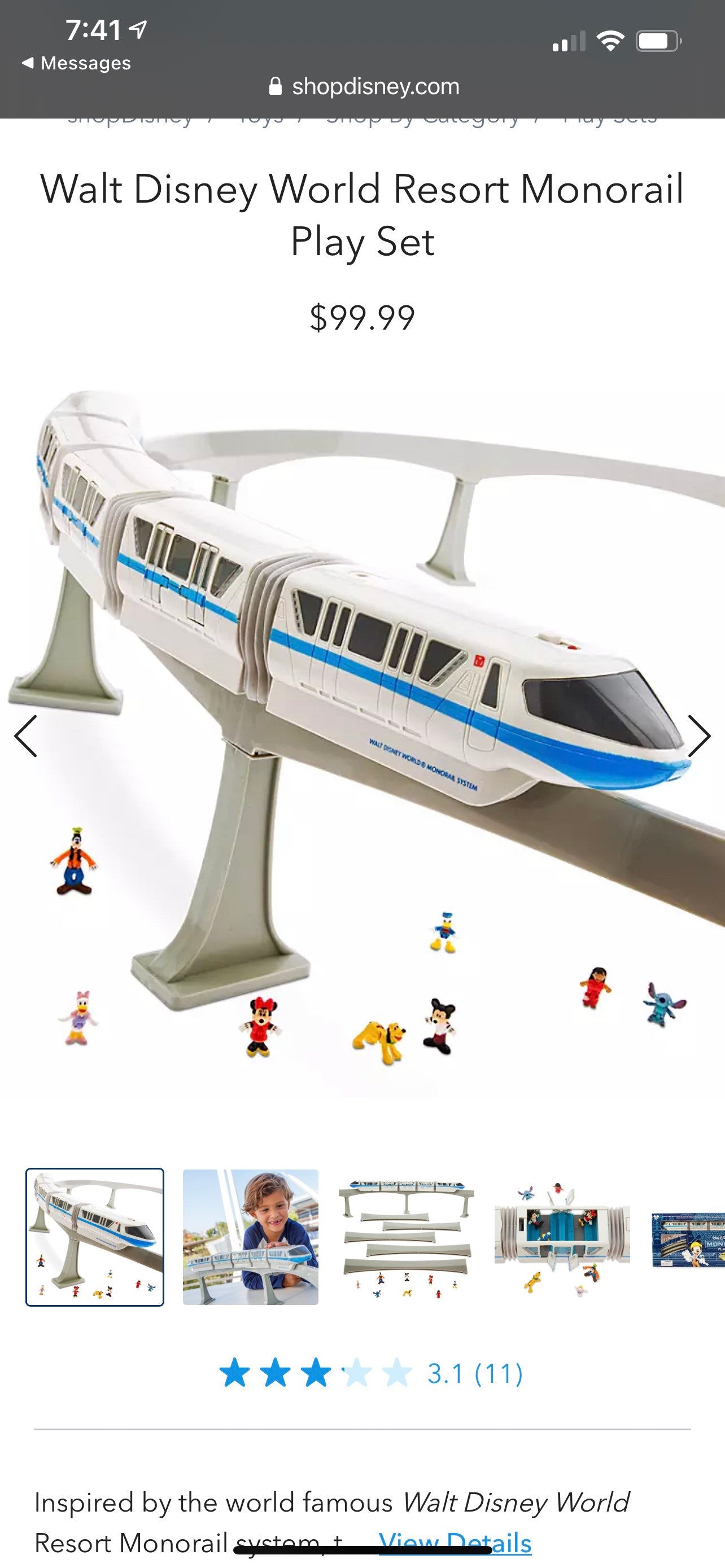 Disney mono rail mount
