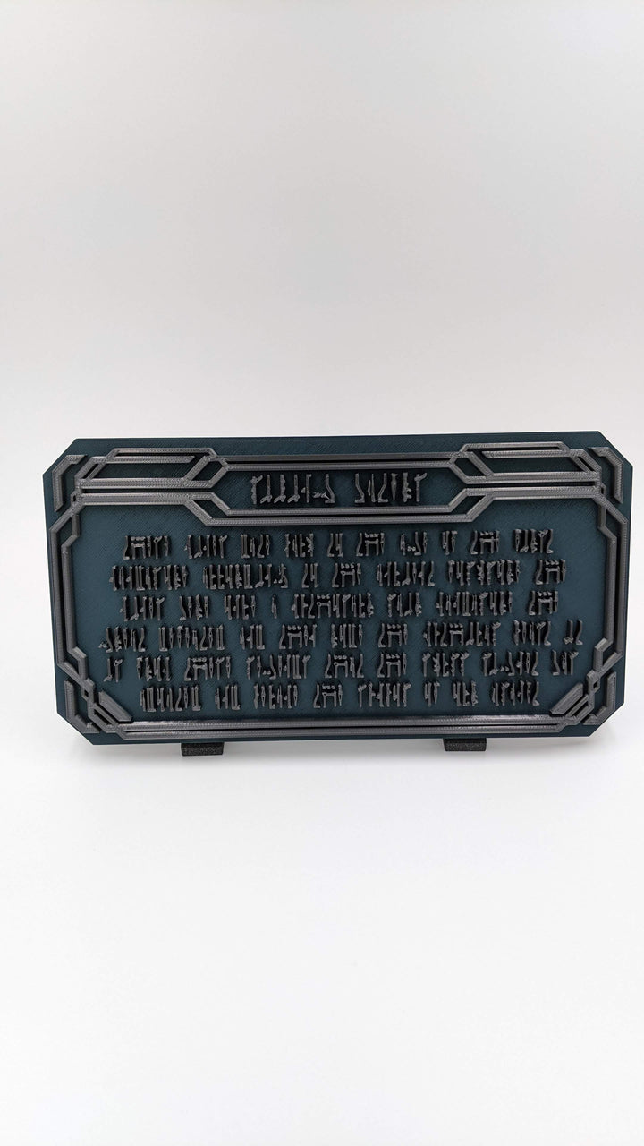 The Mandalorian Living Waters Plaque from Mandalore