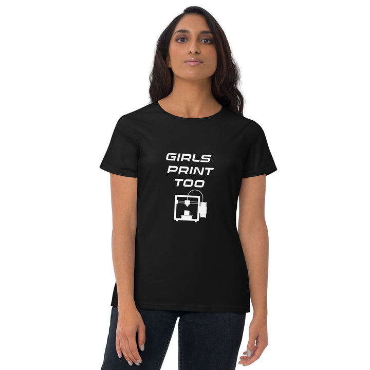 Girls Print Too T-Shirt